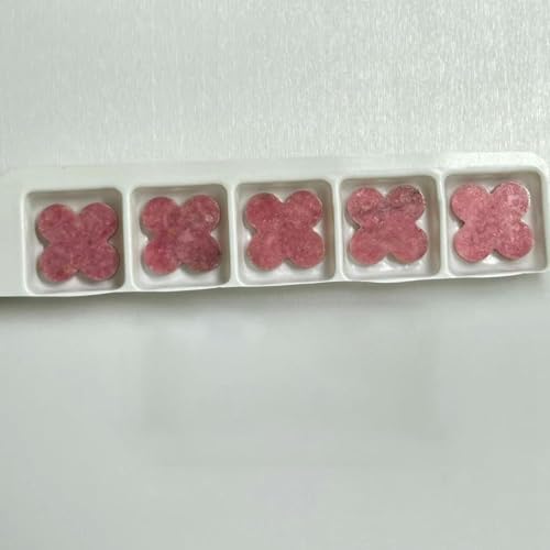 Natürlicher grüner Malachit, roter Achat 13 x 13 x 2 mm, schwarzer Onyxstein, rosa Rhodonit-13 x 13 x 2 mm, 5 Stück von BSGUZ