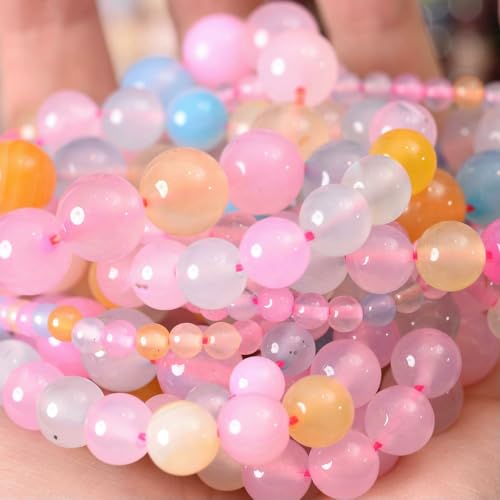 Natursteinperlen, Lava-Jaspis, Tigerauge, Quarz-Achat, runde lose Perlen zur Schmuckherstellung, DIY-Armbandzubehör, 4–12 mm, Morgan-Achat, ca. 10 mm, 35 Perlen Natursteinperlen, Lava-Jaspis, Tigerauge, Quarz-Achat, runde lose Perlen zur Schmuckherstellung, DIY-Armbandzubehör, 4–12 mm, Morgan-Achat, ca. 10 mm, 35 Perlen von BSGUZ