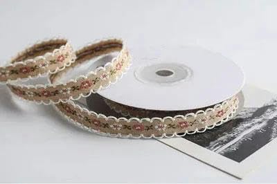 Neu 10mm (1/2'') 5yards Ethno-Stil Stickerei Spitzenband DIY Nationaltracht von Hand Kleidung Zubehör Band Spitzenband-001-10mm von BSGUZ