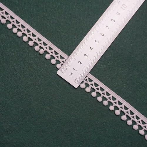 Yards weiße Baumwolle bestickte Spitzenbesatzbänder Stoff DIY handgefertigte Bastelmaterialien Nähen von Kleidung Bekleidungszubehör-H1-5 Yards von BSGUZ