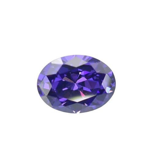 x 3,0 mm ~ 13 x 18 mm 5A ovale Schliffform Größe synthetische Edelsteine lose Zirkonia für Schmuck-violett-3 x 4,0 mm (20 Stück) von BSGUZ