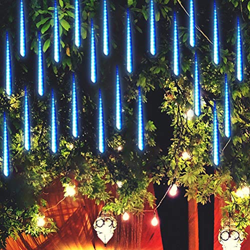 BSTCAR Fallende Regenlicht 20CM 8 Röhren, Garten LED Lichterkette Meteorschauer Regen Lichter Halloween Weihnachten Urlaub Party Zuhause Terrasse Outdoor Dekoration von BSTCAR