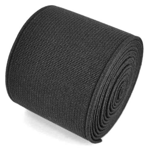 BTBTB Elastizität for Nähen, 1 Meter elastische Bandbreite 4 cm Farbe Elastisches dekoratives Gurtband for DIY GARMEN NEWING Accessoires(Black) von BTBTB