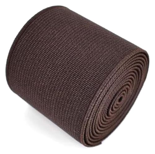 BTBTB Elastizität for Nähen, 1 Meter elastische Bandbreite 4 cm Farbe Elastisches dekoratives Gurtband for DIY GARMEN NEWING Accessoires(Dark Coffee) von BTBTB