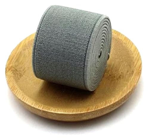 BTBTB Elastizität for Nähen, 1 Meter elastische Bandbreite 4 cm Farbe Elastisches dekoratives Gurtband for DIY GARMEN NEWING Accessoires(Grey) von BTBTB