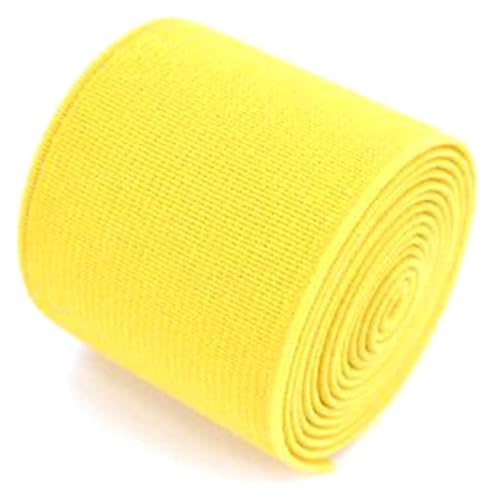 BTBTB Elastizität for Nähen, 1 Meter elastische Bandbreite 4 cm Farbe Elastisches dekoratives Gurtband for DIY GARMEN NEWING Accessoires(Yellow) von BTBTB