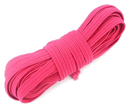 BTBTB Elastizität for Nähen, 10 Meter elastisches Band 6mm Farbnähung Gummiband Polyester Elastizitätsbandkleidungszubehör Accessoires(Rose Red) von BTBTB