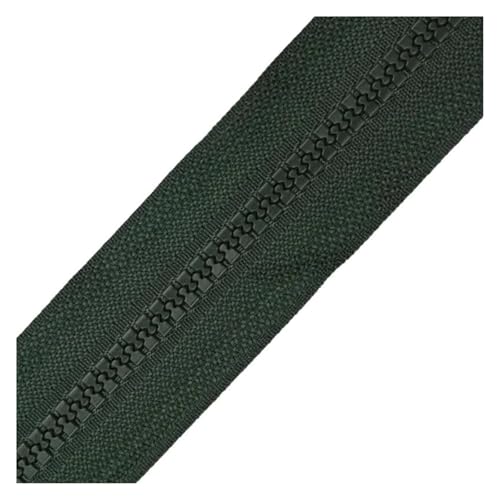 BTBTB Reißverschluss, 80-150 cm 5# Harz Reißverschlüsse Doppel-Schieberie-Reißverschlüsse for Nähtaschen Kleidung Reißverschluss Accessoires(Army Green,120cm) von BTBTB