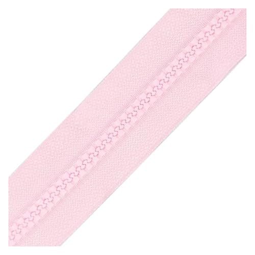 BTBTB Reißverschluss, 80-150 cm 5# Harz Reißverschlüsse Doppel-Schieberie-Reißverschlüsse for Nähtaschen Kleidung Reißverschluss Accessoires(Pink,100cm) von BTBTB