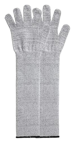 BTBTB Schnittfeste Handschuhe, Schnittfeste Armmanschette aus der Stufe 5, Atmungsaktive, hautfreundliche, schnittfeste Armschutzhandschuhe mit Durchstichschutz(20cm) von BTBTB