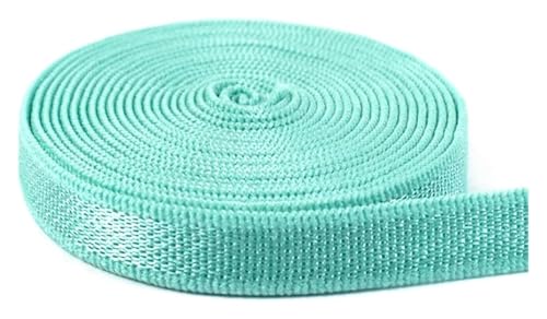 Elastisch for Nähen, 20 Meter, 6 mm Breite, Nylon-Gummiband, dekoratives Gurtband, Spitze, DIY Nähen, Kleidungszubehör(Green) von BTBTB