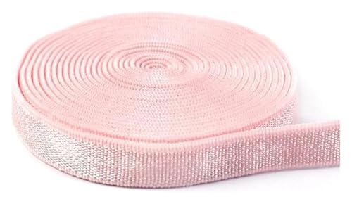 Elastisch for Nähen, 20 Meter, 6 mm Breite, Nylon-Gummiband, dekoratives Gurtband, Spitze, DIY Nähen, Kleidungszubehör(Pink) von BTBTB