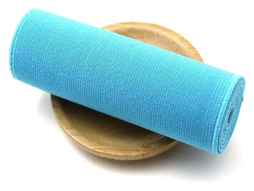 Elastizität for Nähen, 1 Meter 8/10 cm Breite weiche elastische Banden Gummibänder Kleidung Elastizitätsgürtel DIY -Nähzubehör(Lakeblue,8cm) von BTBTB