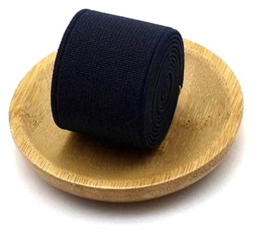 Elastizität for Nähen, 1 Meter elastische Bandbreite 4 cm Farbe Elastisches dekoratives Gurtband for DIY GARMEN NEWING Accessoires(Navy Blue) von BTBTB