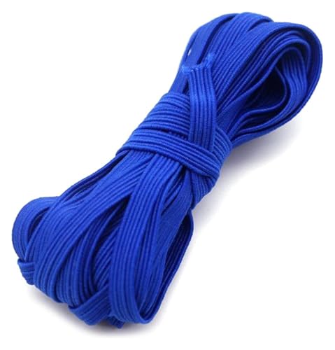 Elastizität for Nähen, 10 Meter elastisches Band 6mm Farbnähung Gummiband Polyester Elastizitätsbandkleidungszubehör Accessoires(Dark Blue) von BTBTB