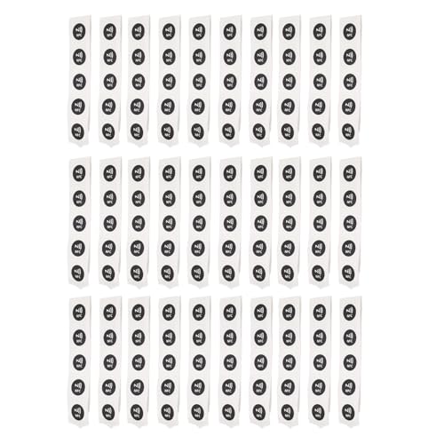 BTCKFC 30 Stück NFC-Tags, PVC, wasserdicht, 504 Bytes, programmierbare NFC-Aufkleber für TagMo-Telefone (Black) von BTCKFC