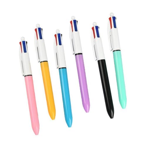 6x/Set 4 Farben Shuttle Pen 1 0 Mm Einziehbarer Kugelschreiber Shuttle Pen Mehrfarbiger Stift Schulbürobedarf von BTGHPI