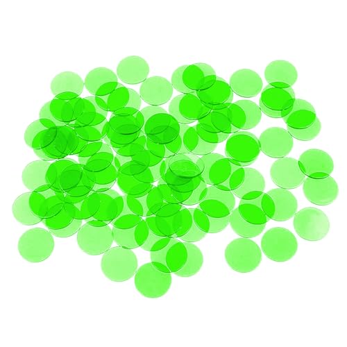 BTGHPI 100Pcs Kunststoff Zählen Zähler Marker Für Kinder Mathematik Bildung Spiel Mehrere Farbe Transparent Zähler Bingo Chip von BTGHPI