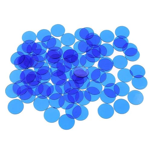 BTGHPI 100Pcs Kunststoff Zählen Zähler Marker Für Kinder Mathematik Bildung Spiel Mehrere Farbe Transparent Zähler Bingo Chip von BTGHPI