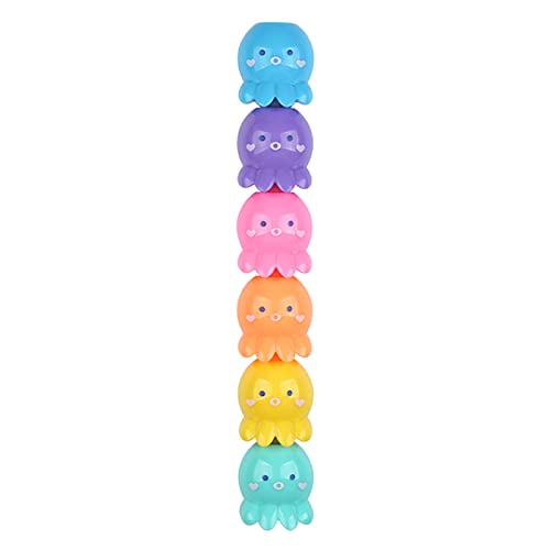 BTGHPI 5 Farben fluoreszierender Kritzelstift Octopus Textmarker-Set Marker, Schreibwaren, Studenten, Schulbedarf von BTGHPI