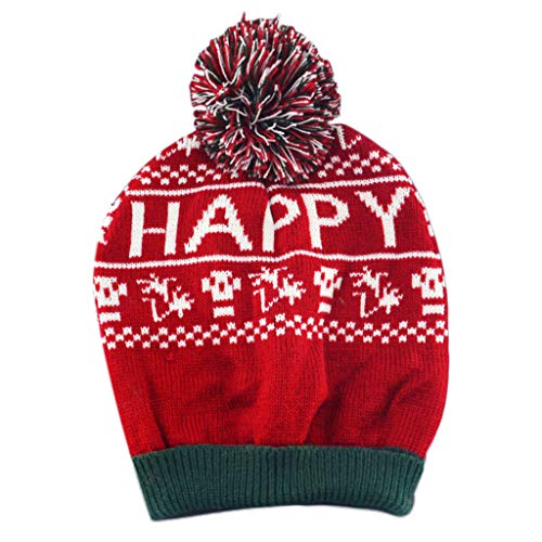 BTGHPI Beanie-Mütze für Damen, Weihnachten, Schneeflocke, Winter, Strickmütze mit Manschette und Totenkopf von BTGHPI