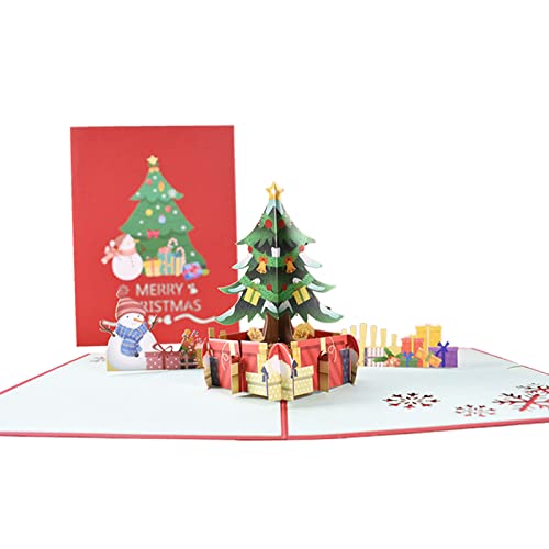 BTGHPI Neujahrsgrußkarten 3D Karten Weihnachten Grußkarten Party Einladungen Geschenke Postkarten von BTGHPI