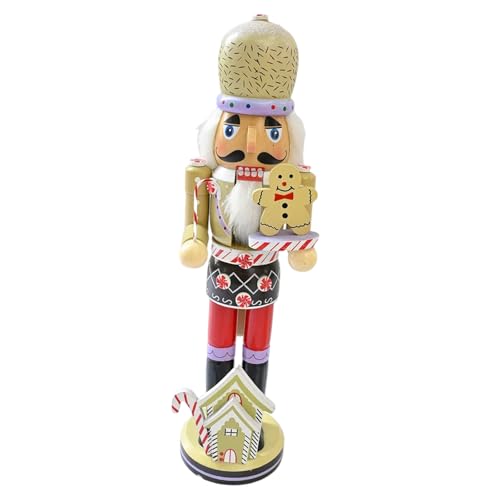 BTGHPI Patriotische Holz Nussknacker Soldatenfigur Patriotische Stile Nussknacker Soldat Ornament Holzfigur Weihnachtsdekoration von BTGHPI