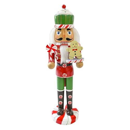 BTGHPI Patriotische Holz Nussknacker Soldatenfigur Patriotische Stile Nussknacker Soldat Ornament Holzfigur Weihnachtsdekoration von BTGHPI