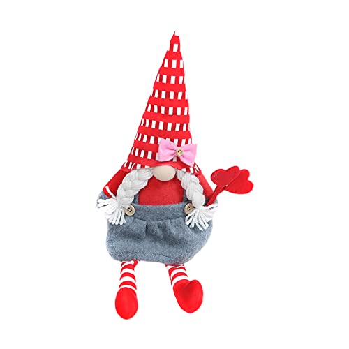 BTGHPI Valentines Day Gnomes Plush For Soft Valentine Plush For Table Decorations Cartoon Lovely Stuffed Plush Or von BTGHPI