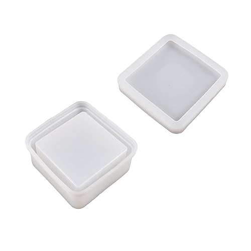 Kristall Epoxidharz Glas Form Lagerung Box Deckel Silikon Form Für Schmuck Machen Candy Box Container Casting Werkzeug von BTGHPI