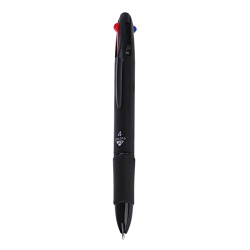 Mehrfarbiger 4-in-1-Kugelschreiber, 0,7 mm, Rot, Grün, Blau, Nachfüllmine, Schule, Bürobedarf von BTGHPI