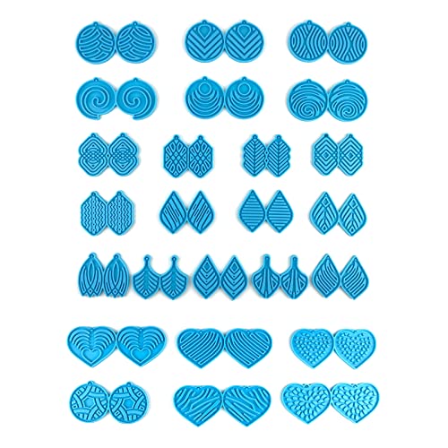 Silikon-Ohrring-Form, Ohrring-Harzform, Epoxidharz, Gießformen für Bastelarbeiten, Anhänger, Ohrringe, Schmuckherstellung von BTGHPI