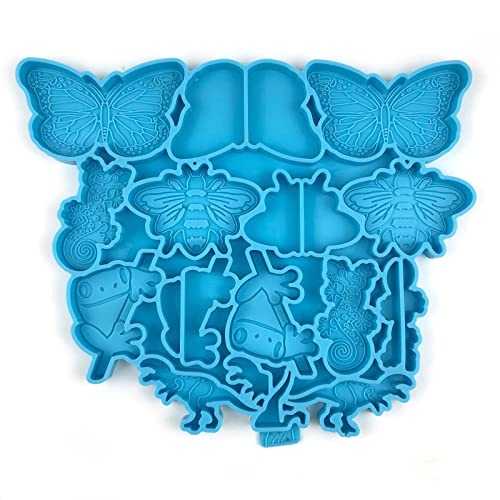 Silikonform für Schmetterlings-Strohhalme, Epoxidharz, Gießformen, Schmuckherstellung, Ton, Tassen-Dekoration von BTGHPI