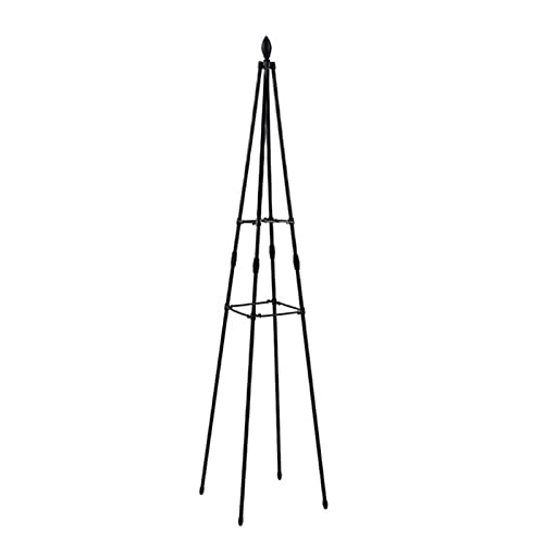 BTYDKL Tipi-Obelisk aus Metall für den Garten, Rankgitter/Rahmen aus Metall für Kletterpflanzen, Obelisk, Rankhilfe für Rosenpflanzen, Rahmenpyramide von BTYDKL