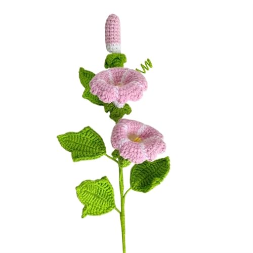 BTYQKZVPM，Häkelblumen,Gestrickte Blumen， Handmade Knitting Artificial Flower Bouquet Artificial Morning Glory Morning Glory Creative Flowers Home Decoration(5) von BTYQKZVPM