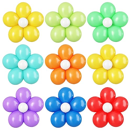 Gänseblümchen Deko,16 Stück Gänseblümchen Luftballons,Blume Geformte Ballons DIY kit für Baby Shower Hochzeit Verlobung Jungen und Mädchen Geburtstag Boho Gänseblümchen Party Dekoration von BTZO