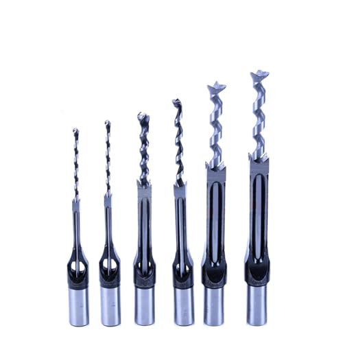 6pcs Quadratloch Loch Loch Meißel Bohrer Bit Werkzeuge 5/8 "9/16" 1/2 "3/8" 5/16 "1/4" HSS Holzbearbeitungsloch Sägehölzernbohrer 6pcs Quadratloch Loch Loch Meißel Bohrer Bit Werkzeuge 5/8 "9/16" 1/2 "3/8" 5/16 "1/4" HSS Holzbearbeitungsloch Sägehölzernbohrer von BUBEFSKD