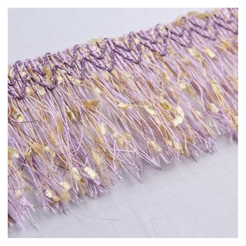 BUBTPKPJH Nähband, Spitzenrandbesatzband Borte for Nähen, Spitzenbesatz for DIY-Näharbeiten, Basteln, Kleidung, Party-Dekoration.(Light Purple) von BUBTPKPJH