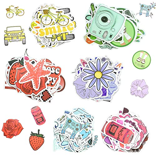 BUENTYA 300 Stück Aufkleber Graffiti Aesthetic Sticker Set Farbig Cartoon Stickers Cute Wasserfeste Vinylaufkleber Hochauflösend Vinyl Decals Stickerbomb für Laptop Gepäck Skateboard Wasserflasche von BUENTYA