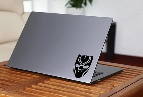 BUFI-42 Black Panther Aufkleber für Laptops, Tumbler, MacBook, ca. 9,5 cm hoch, Schwarz von BUFI Art Studio