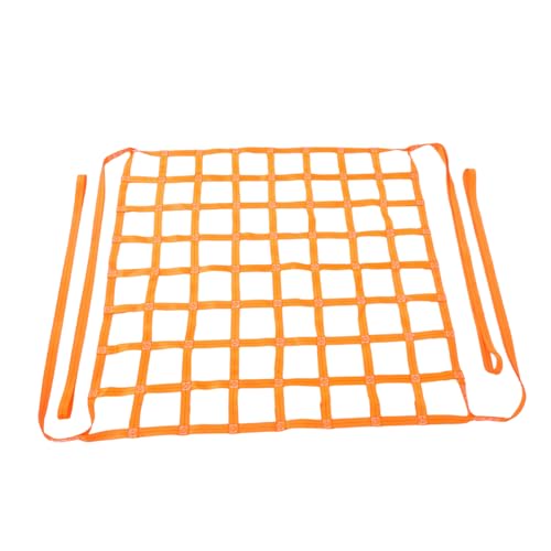 BUGUUYO 1 Rolle Container-Schutznetz sicherungsnetz sicherheitsnetz transportnetz seilnetz Hebenetzgurte für bewegliches Abschleppen Hängenetz zum Schleppen Baunetz Polyester Orange von BUGUUYO