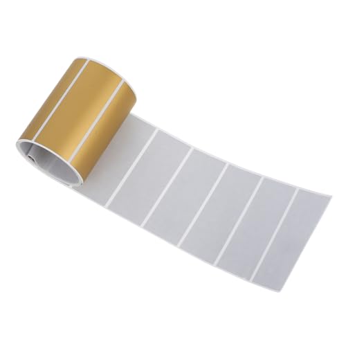 BUGUUYO 1 Rolle Kratzbeschichtung Notizen Abkratzen Rubbelaufkleber, Rechteckig DIY-Etiketten Abziehen Und Aufkleben Party-rubbelaufkleber Kleine Rubbelaufkleber Rubbelspiel Golden Papier von BUGUUYO