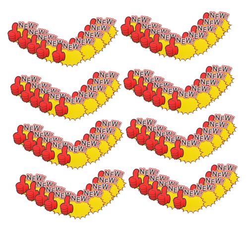 BUGUUYO 100 Stück Burst Schilderkarten Verkaufsschild Tags Einzelhandelsverkauf Papierschilder Burst Schilder Display Tags Für Einzelhandelsgeschäfte Und Supermärkte von BUGUUYO