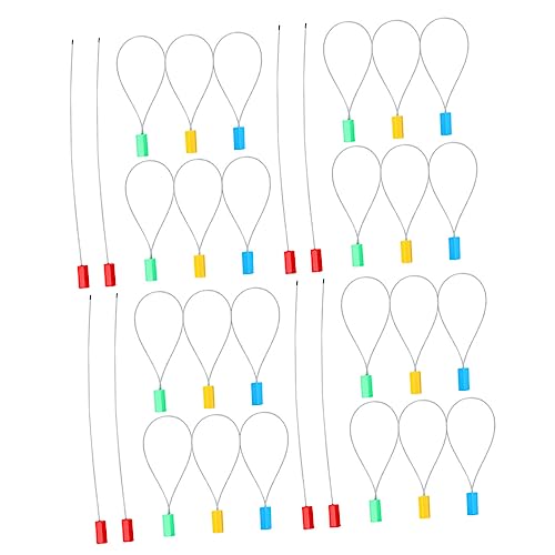 BUGUUYO 100st Plombe Aus Stahldraht Kabelbinder Selbsthemmend Für Kabelplomben Draht-tags Sichere Kabelabdichtung Kabeletiketten Manipulationssichere Krawatte Abs von BUGUUYO