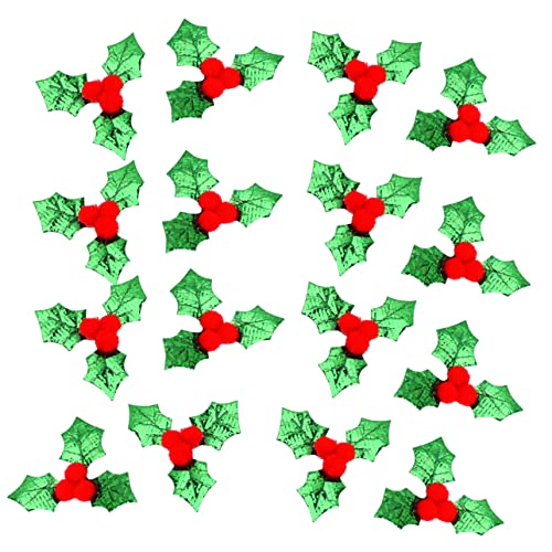 BUGUUYO 100st Weihnachtsblatt-konfetti Halloween-zubehör Feiertagskonfetti Konfetti-spielzeug Grünes Dekor Pailletten Konfetti Grüne Blätter Dekor Neuartiges Konfetti Green Stoff von BUGUUYO