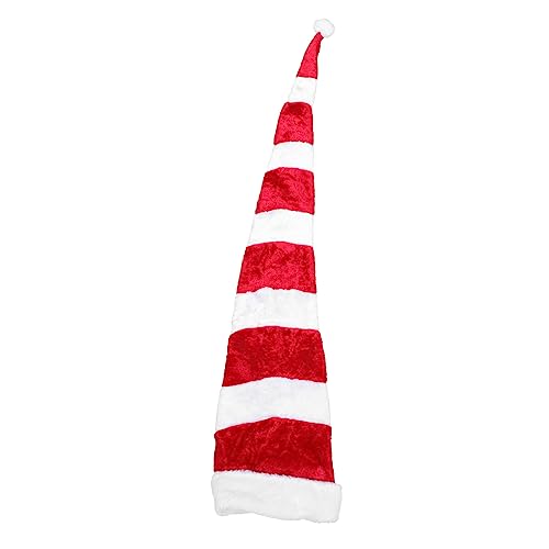 BUGUUYO 1Stk Weihnachtsmütze Weihnachtsplüschmütze Weihnachtsmann-Cosplay-Hut Gorros Navideños für Erwachsene Weicher Plüschhut christmas cottage christmas costume Weihnachtskostüme rot von BUGUUYO