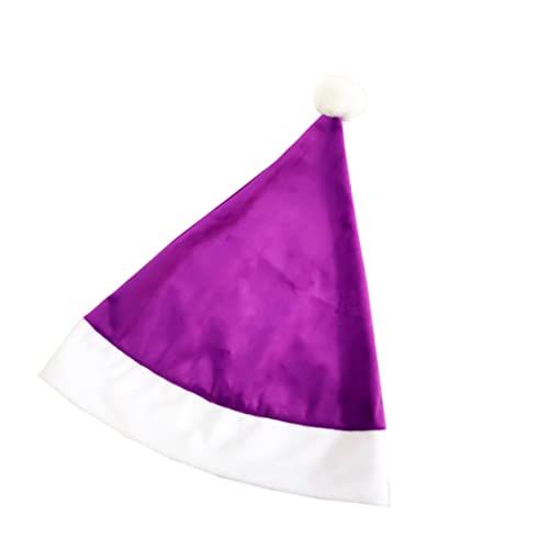 BUGUUYO 1Stk Weihnachtsmützen Gnom Kostüm rosa Nikolausmütze -Weihnachtsmütze gelbe weihnachtsmütze Christbaumschmuck kinder weihnachtsgeschenke weihnachten Violett von BUGUUYO