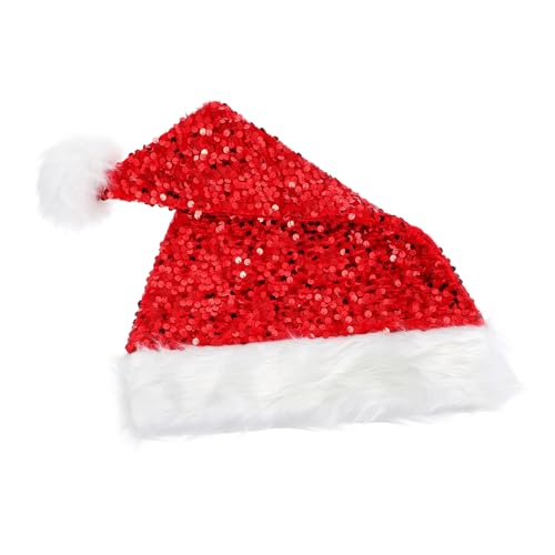 BUGUUYO 1stk Weihnachtsmütze Weihnachts-cosplay-hut Weihnachtsmann-mütze Weihnachtsfeier Liefert Weihnachtsmannmütze Für Kinder Füller Für Weihnachtstüten Kleinkindermützen Rot Stoff von BUGUUYO