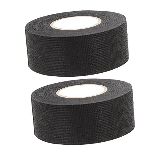 BUGUUYO 2 Rollen Flammhemmendes Kabelbaumband Kfz-Kabelbaumband Nadelstreifenband für Automobile electric tape electrical tape Klebeband für Automobile Filzband Ballaststoff Black von BUGUUYO