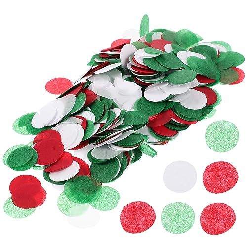 BUGUUYO 2 Weihnachts Konfetti Papier Ballonpolsterung Papierballon Konfetti Ballon Glitzert Rote Konfetti Weihnachtsfüller Papierpolsterung Weihnachtsparty Konfetti von BUGUUYO